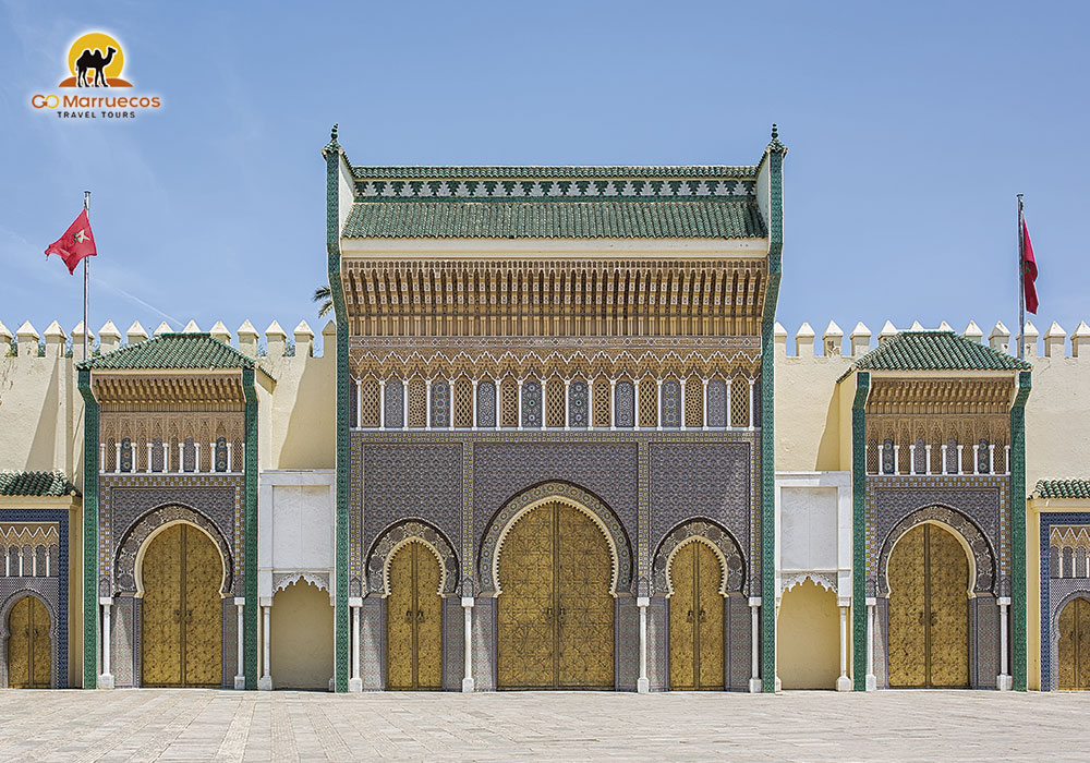 Royal palace entrance in Fes Go Morocco Travel Tours